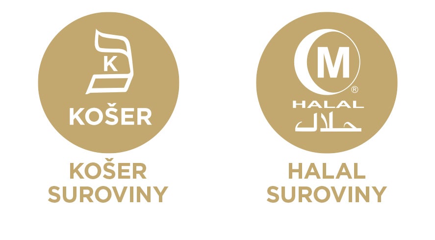 koser, halal suroviny